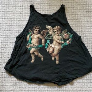 Wildfox angel sleeveless top